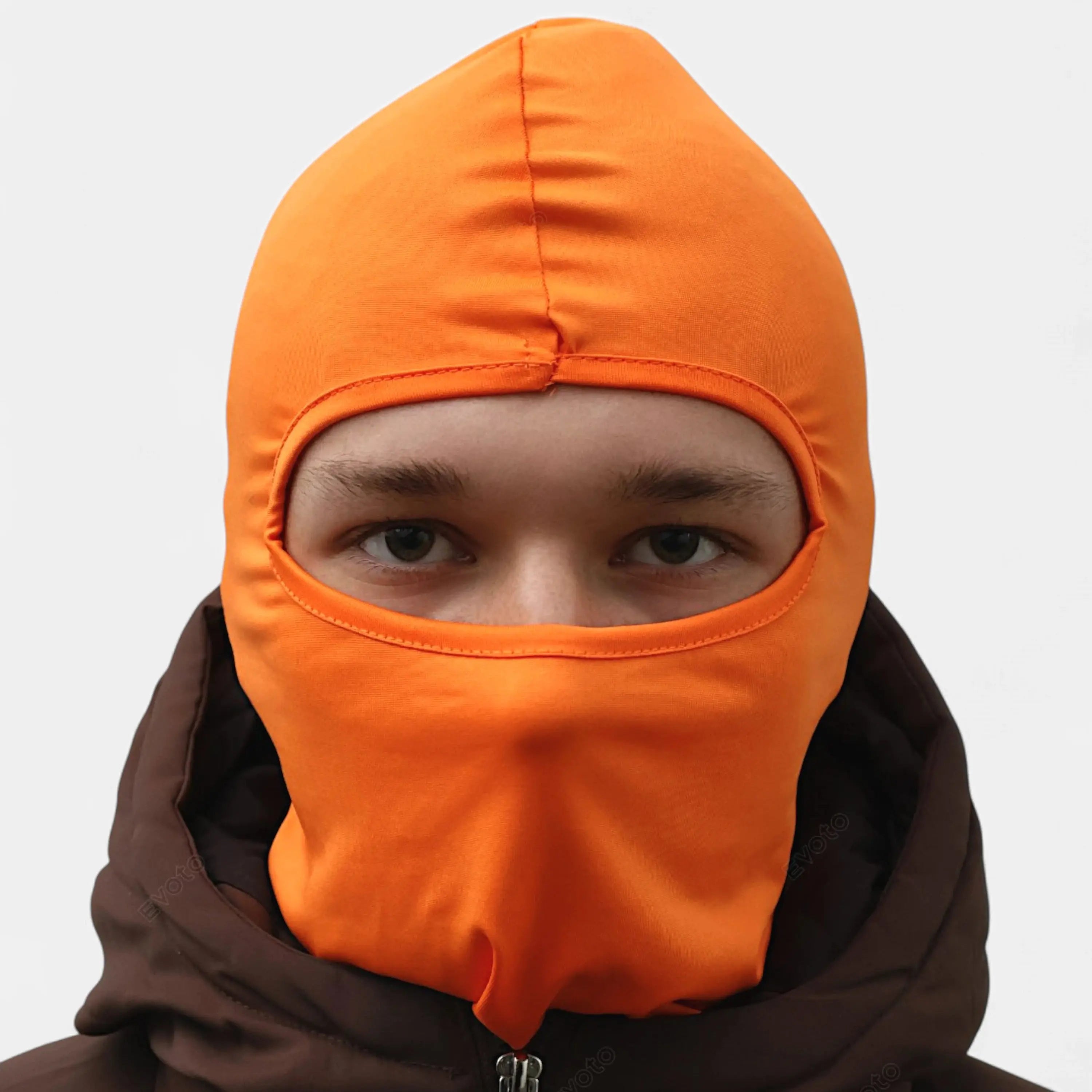BALACLAVA SKI MASK - ORANGE SKØR