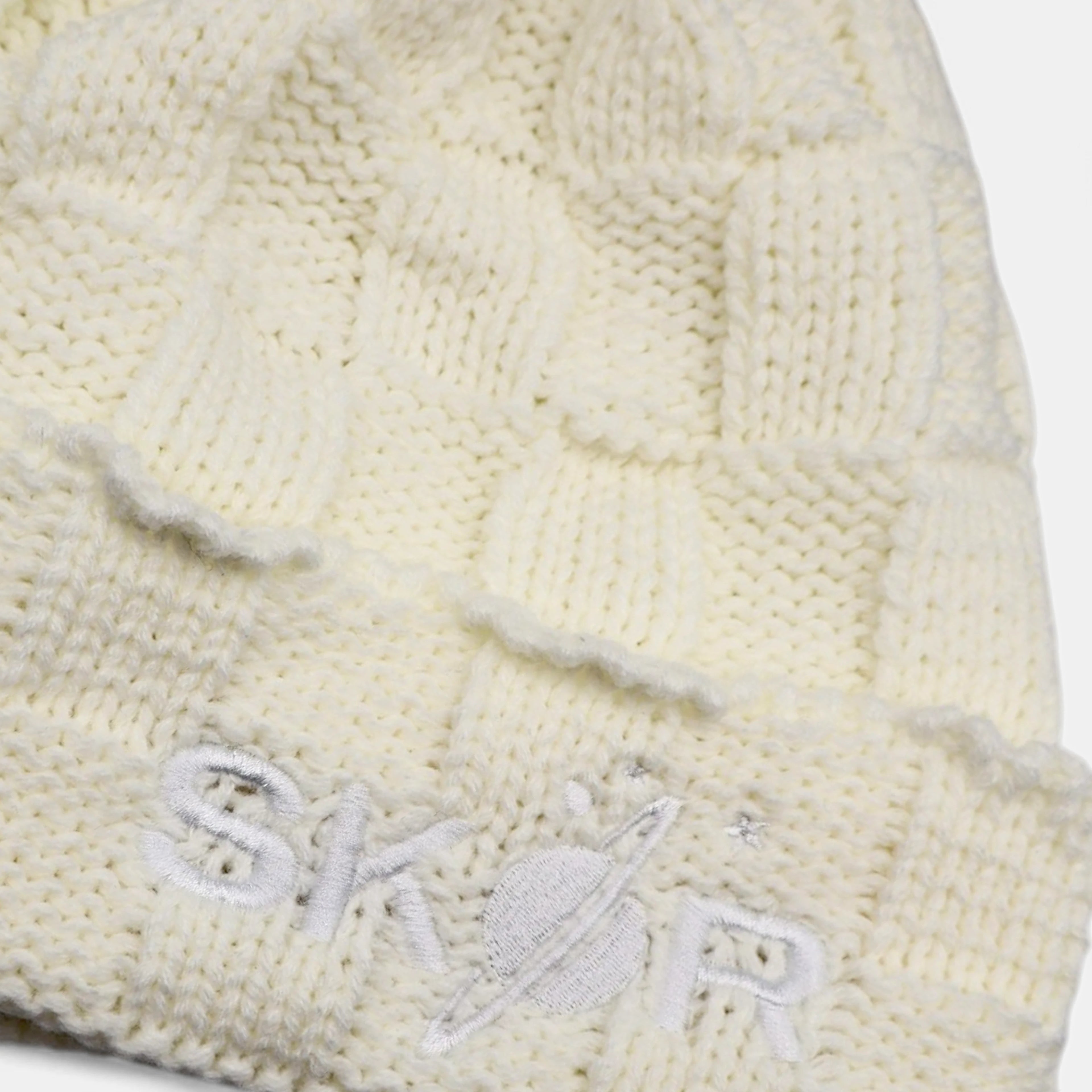 CHECKERS CREME BEANIE