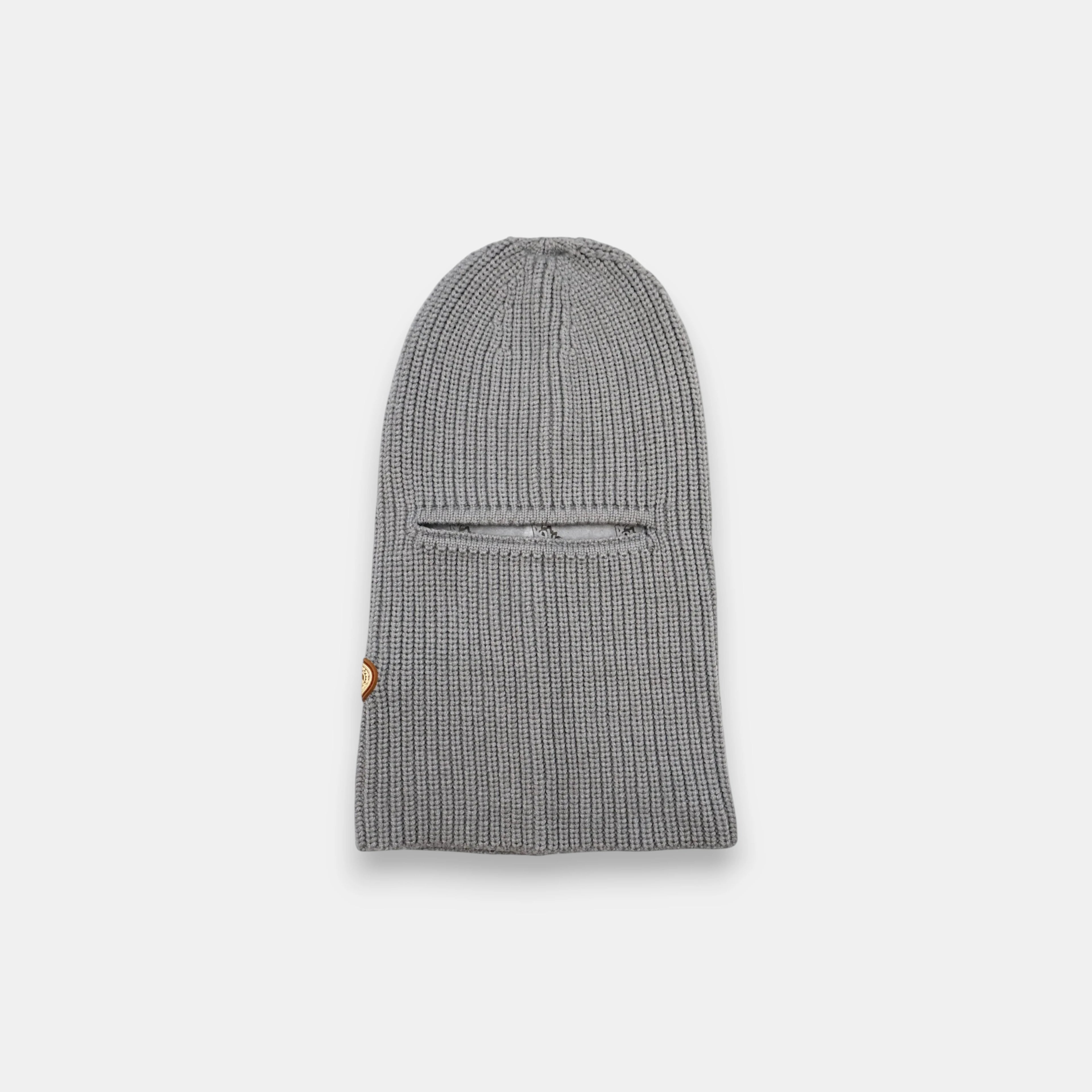 KNITTED BALACLAVA - GREY