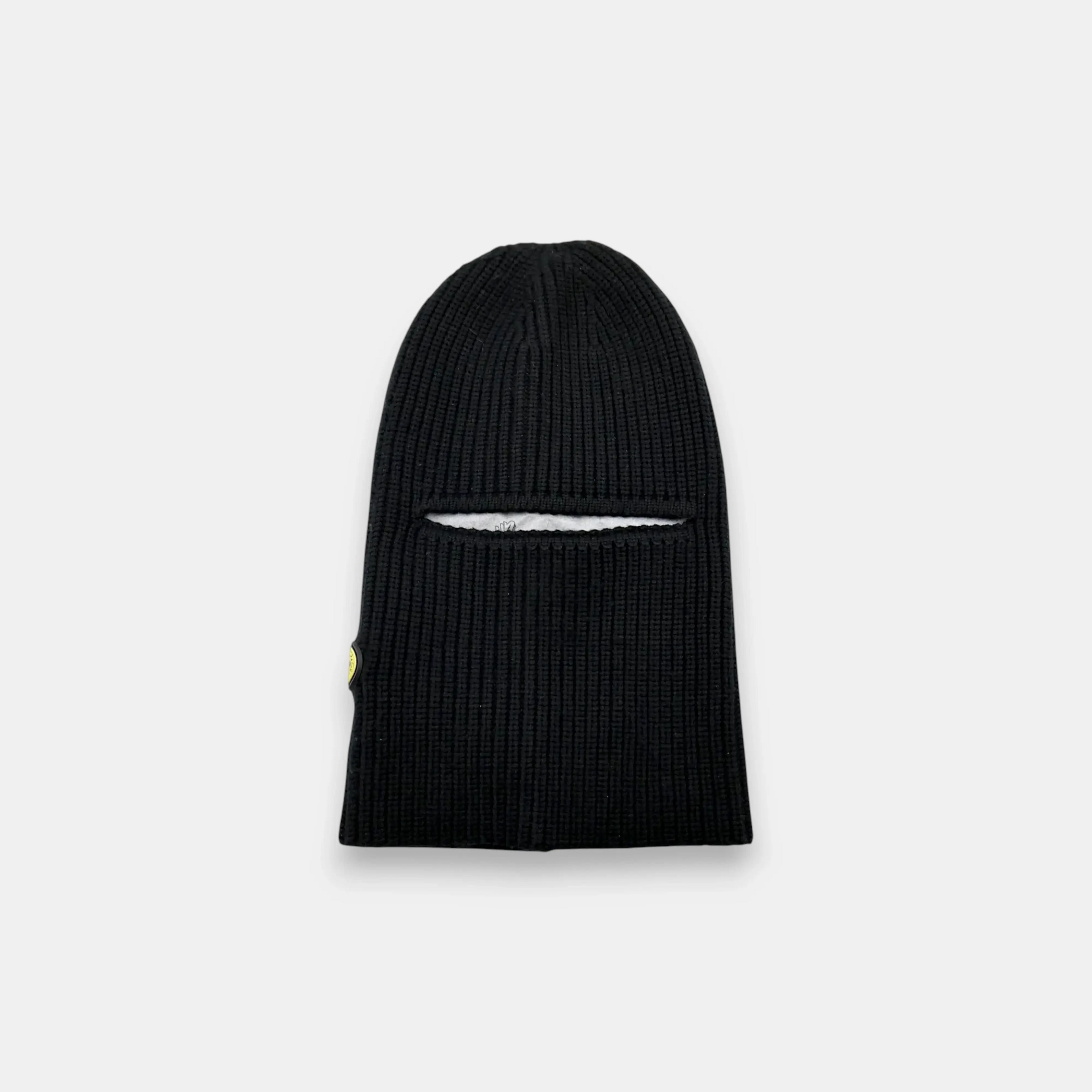 KNITTED BALACLAVA - BLACK SKØR