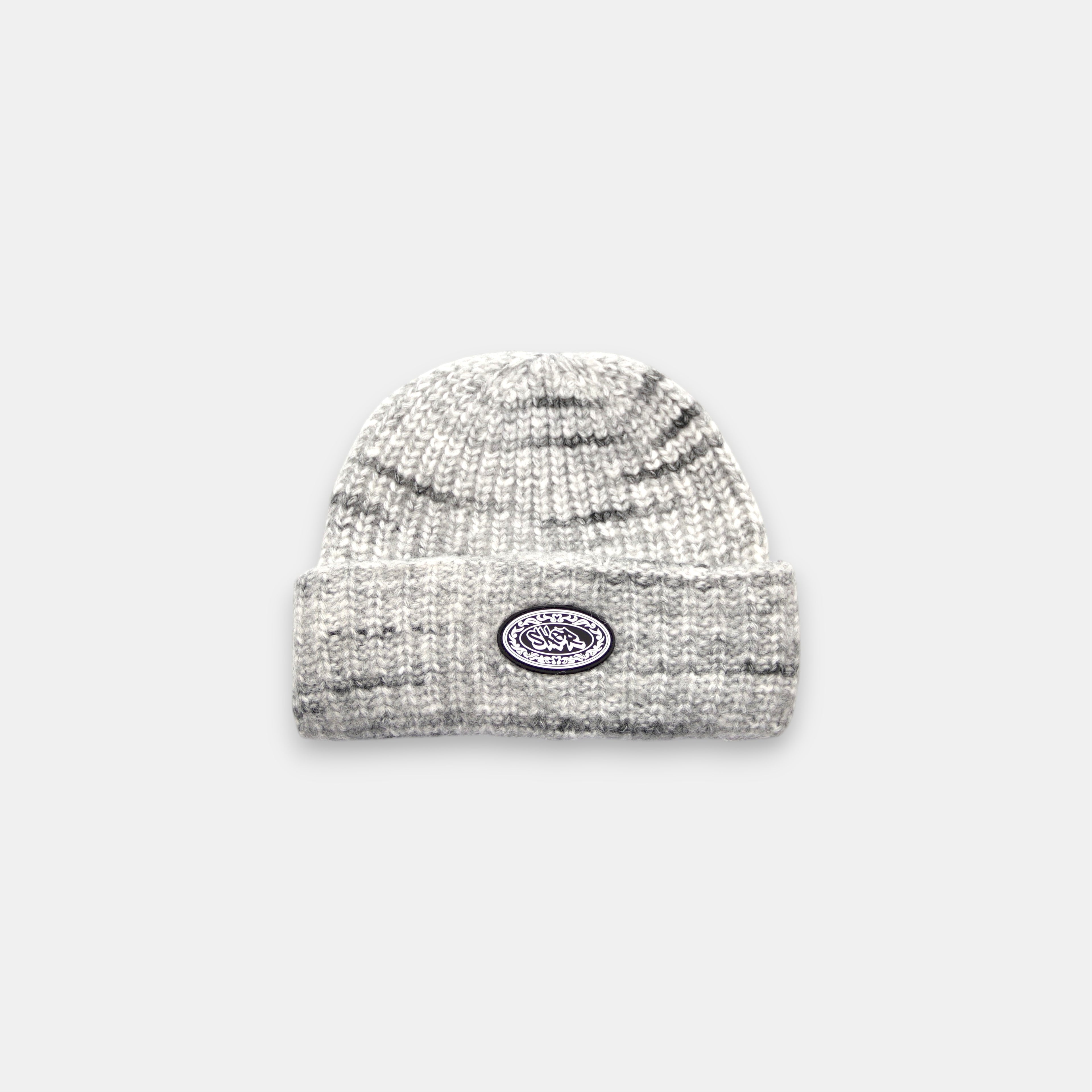 WHITE & BLACK BEANIE