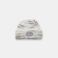 WHITE & BLACK BEANIE