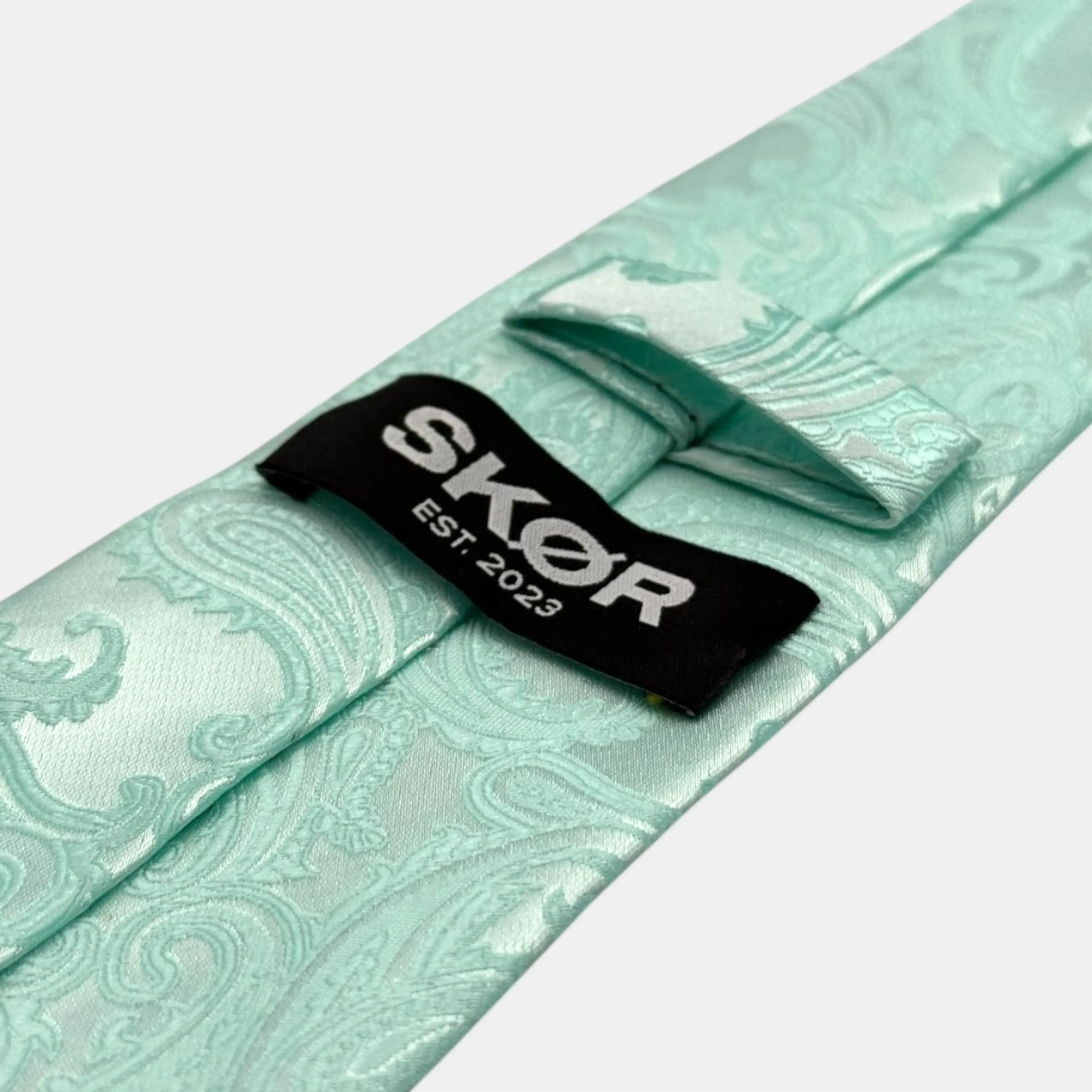 TURQUOISE PAISLEY TIE SKØR