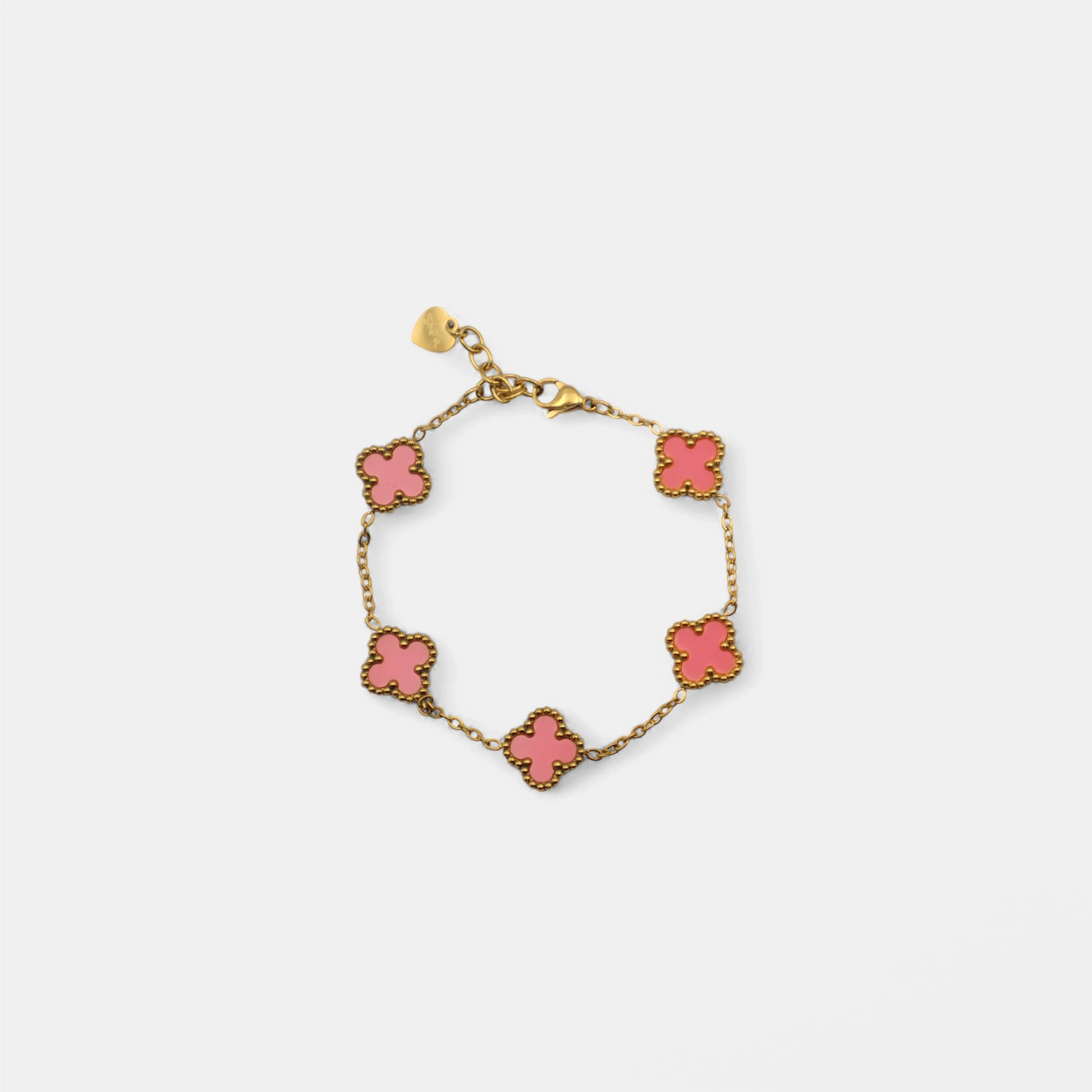 CLOVE BRACELET PINK SKØR