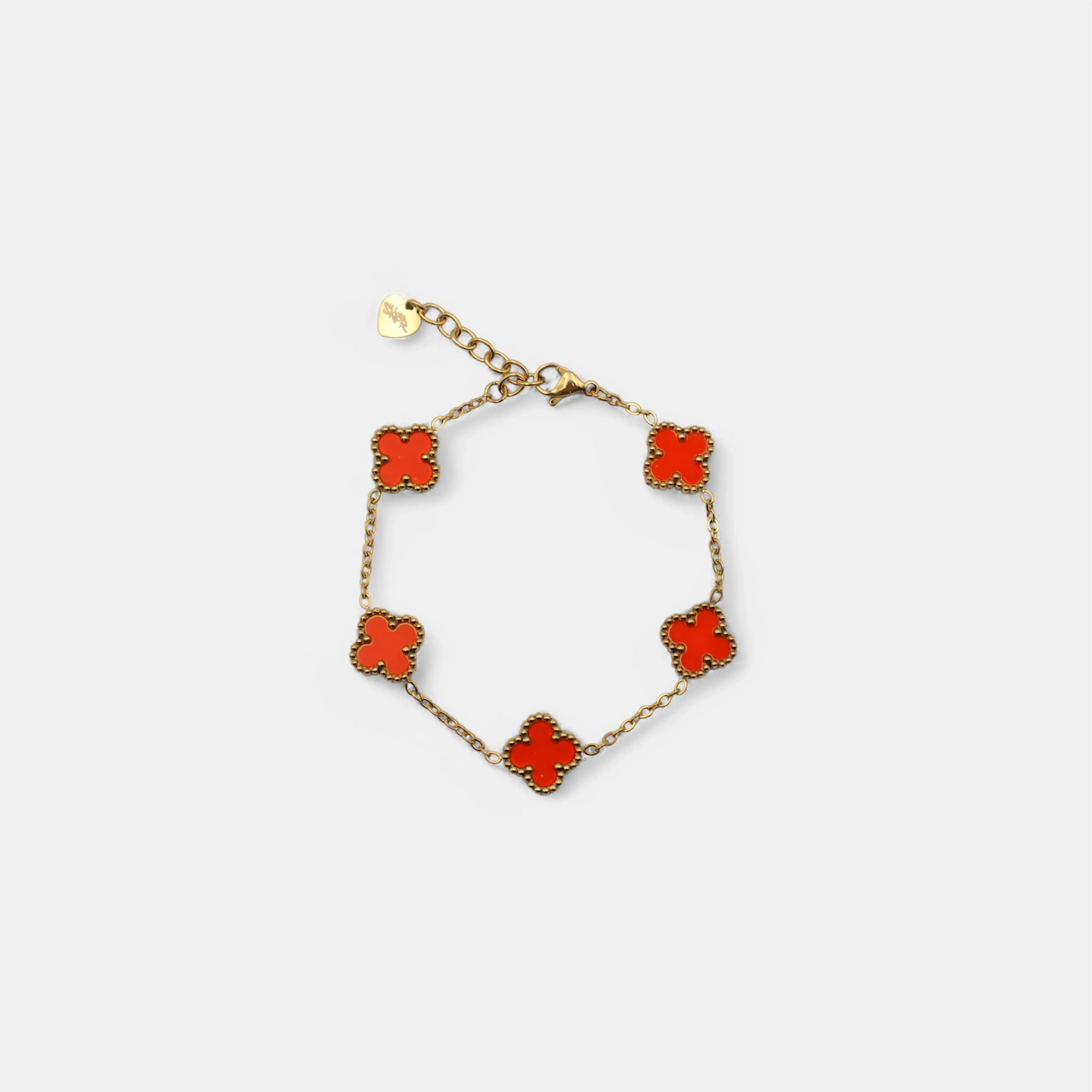 CLOVE BRACELET RED SKØR
