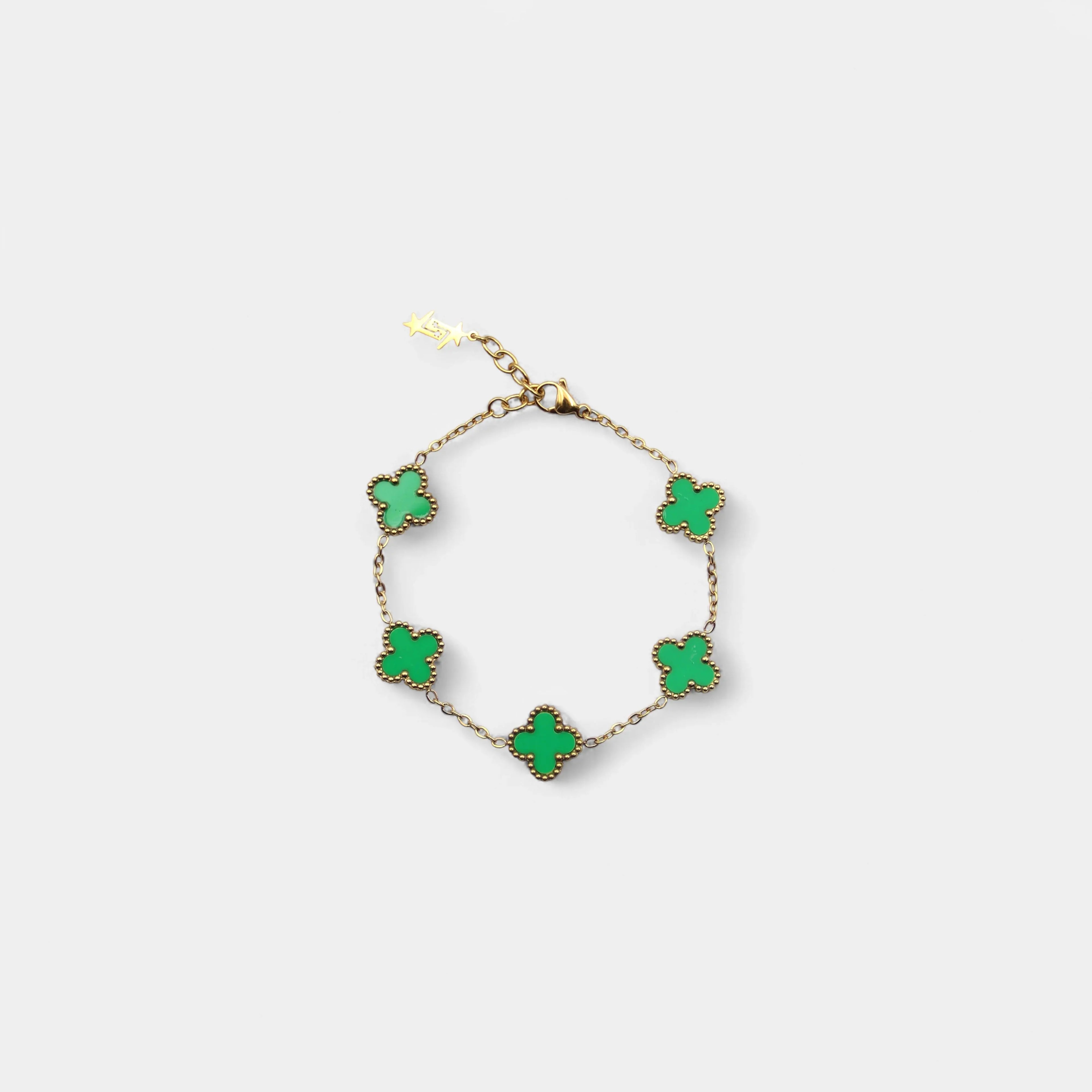 CLOVE BRACELET GREEN SKØR