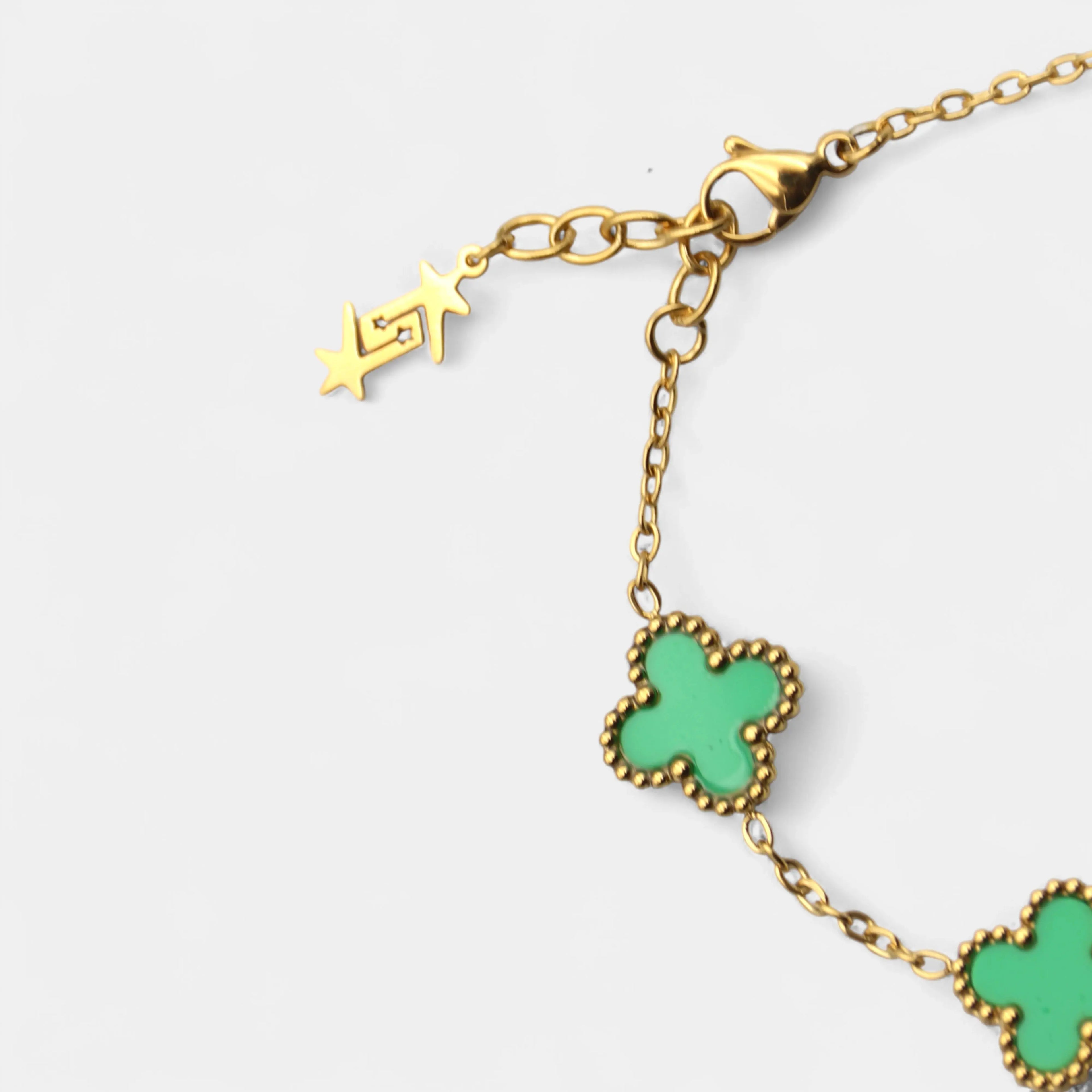 CLOVE BRACELET GREEN SKØR