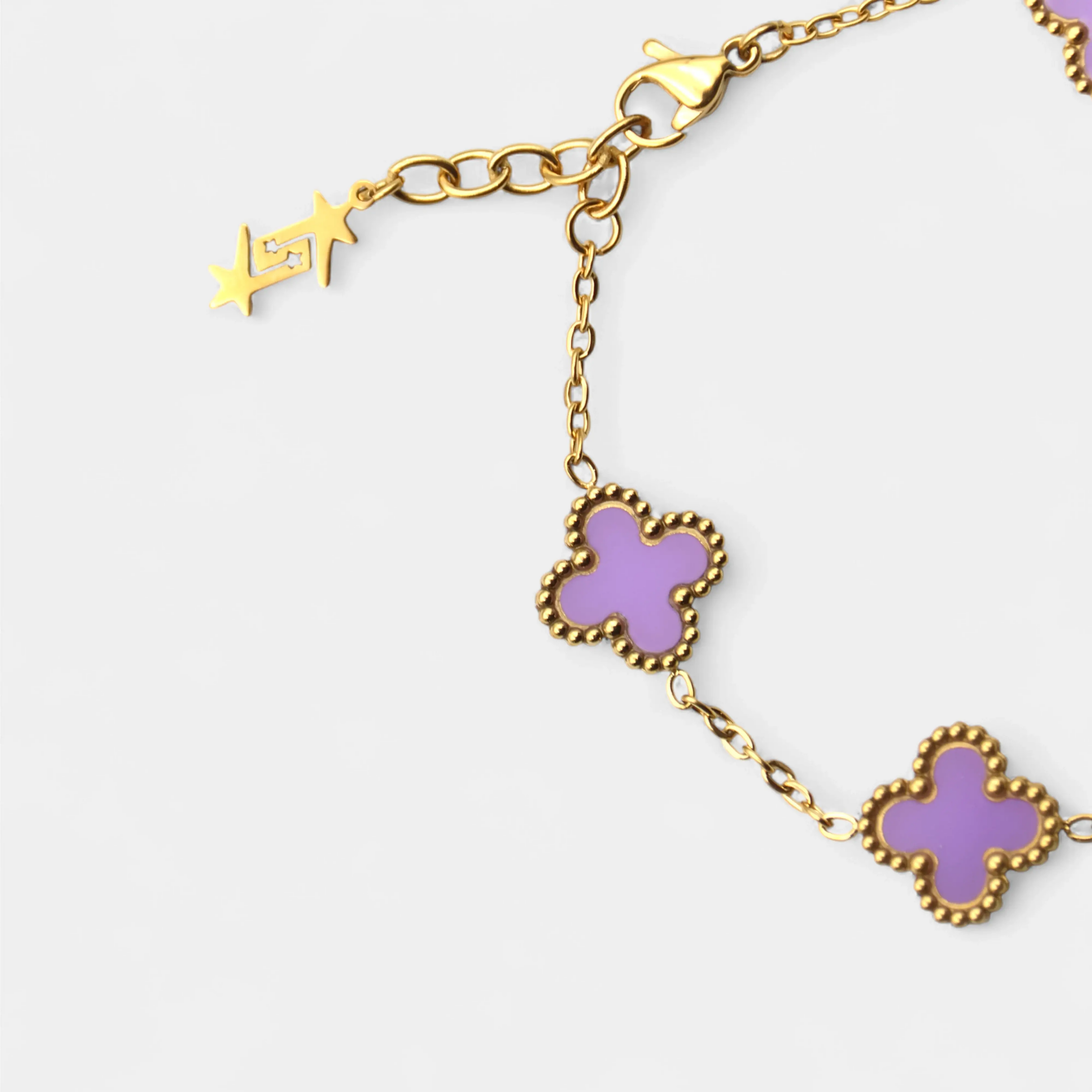 CLOVE BRACELET PURPLE SKØR