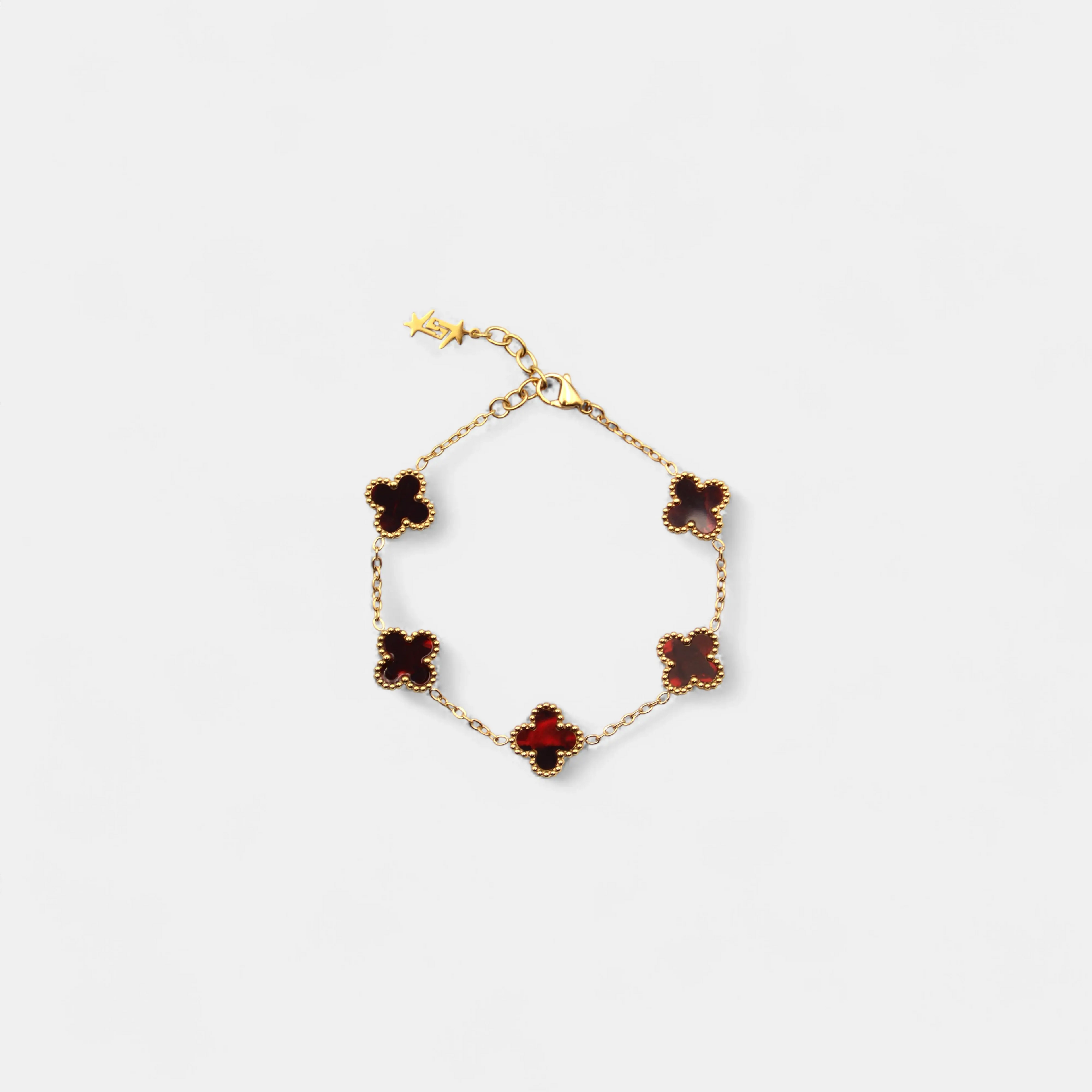 CLOVE BRACELET RUBY SKØR