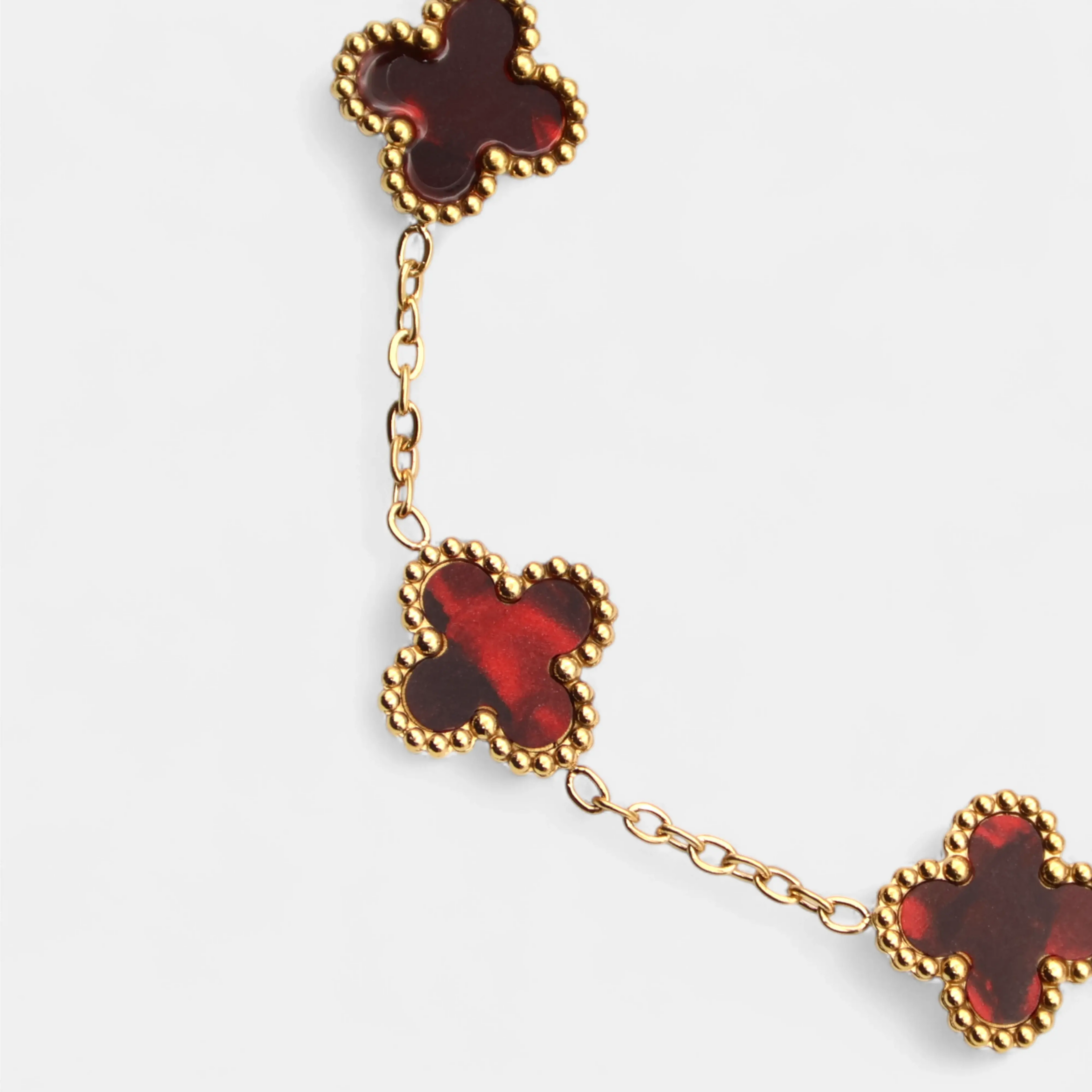 CLOVE BRACELET RUBY SKØR