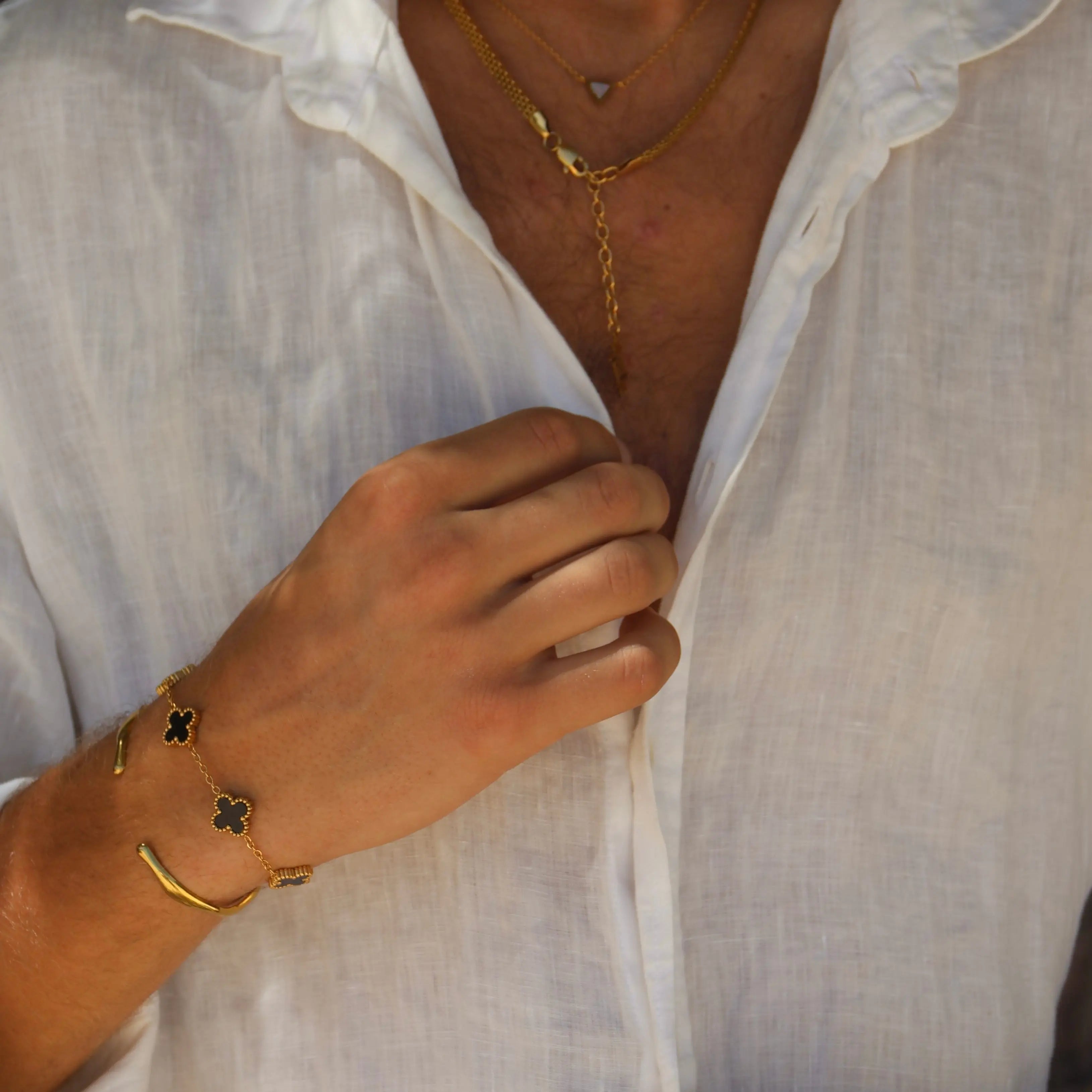 CLOVE BRACELET BLACK SKØR
