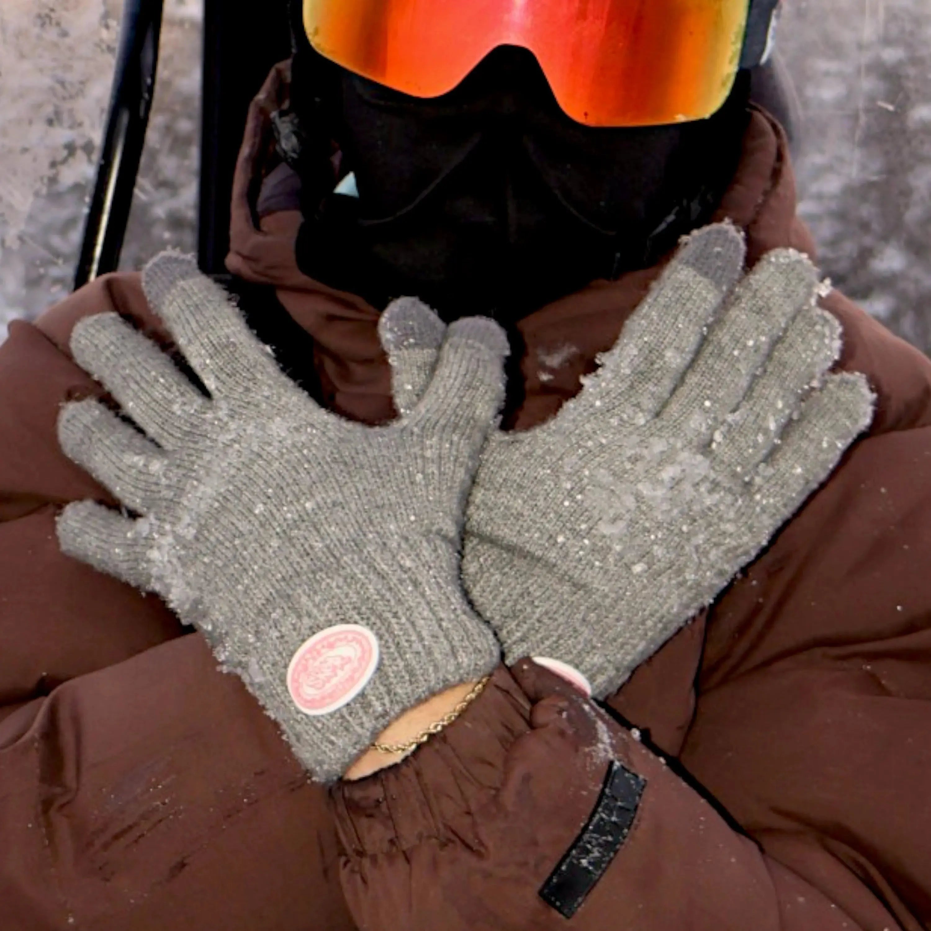 GLOVES GREY SKØR