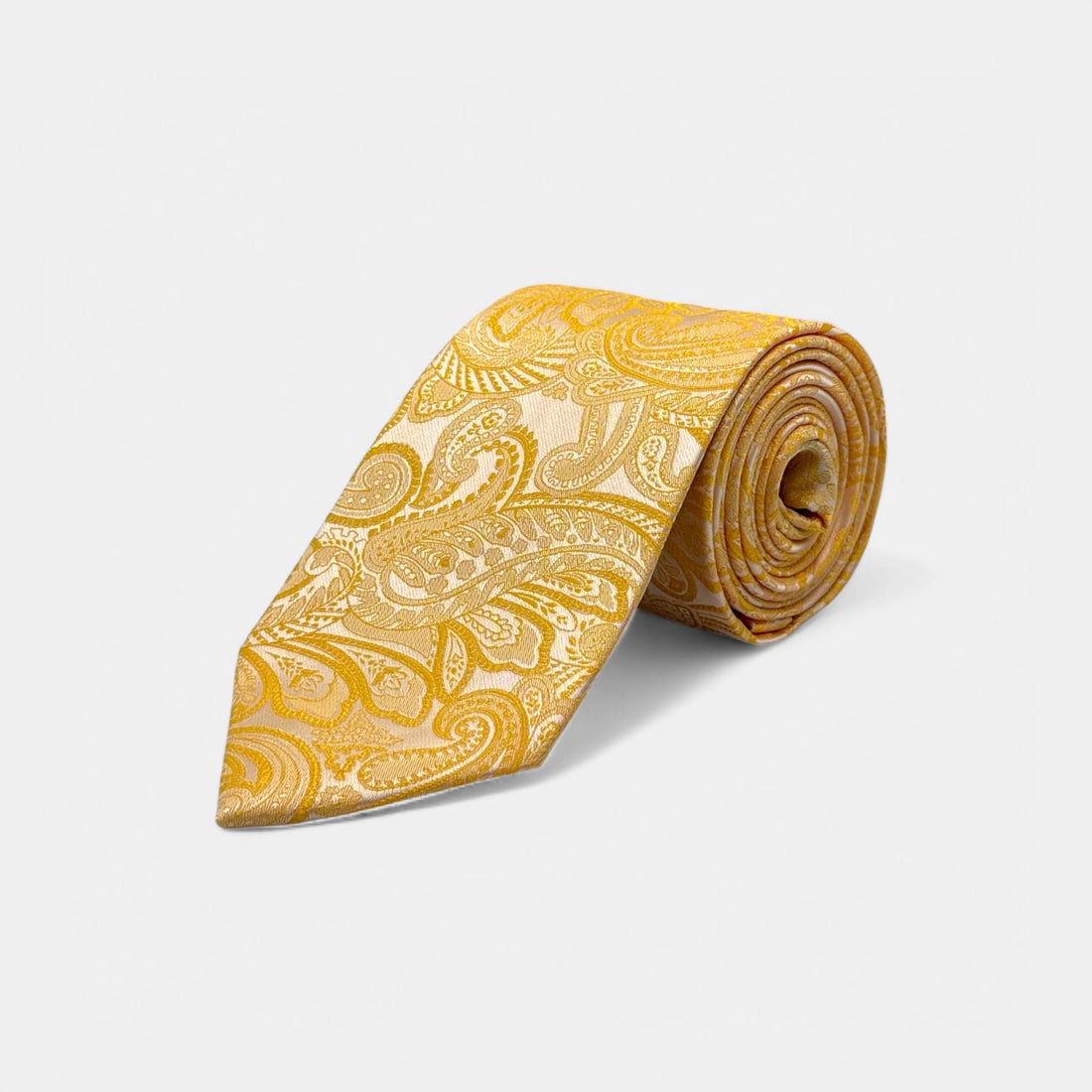 YELLOW PAISLEY TIE