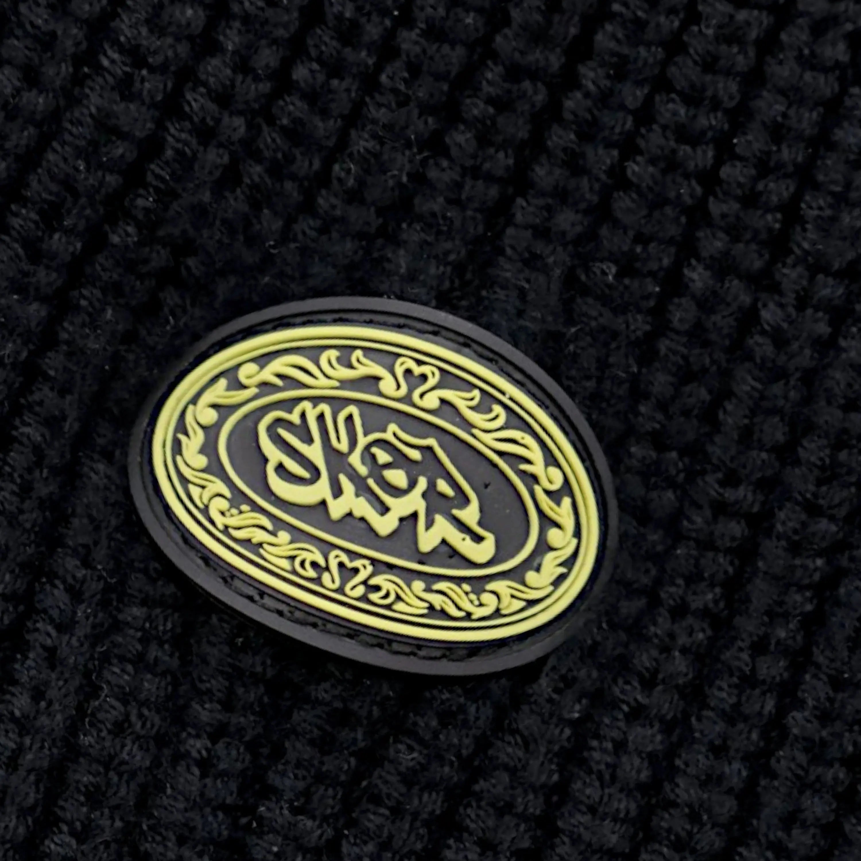 KNITTED BALACLAVA - BLACK SKØR