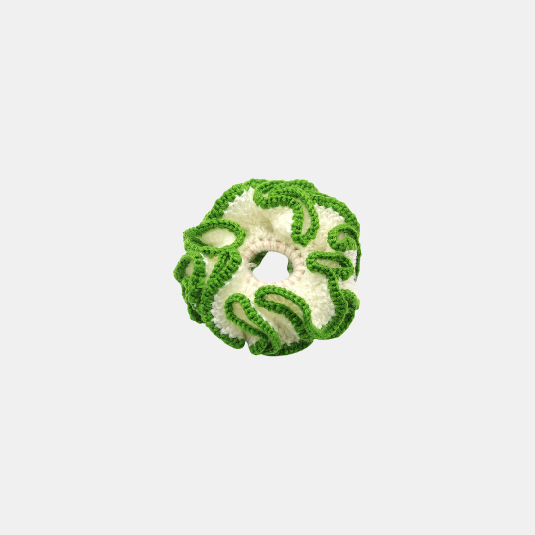 LIME SNOW SCRUNCHIE