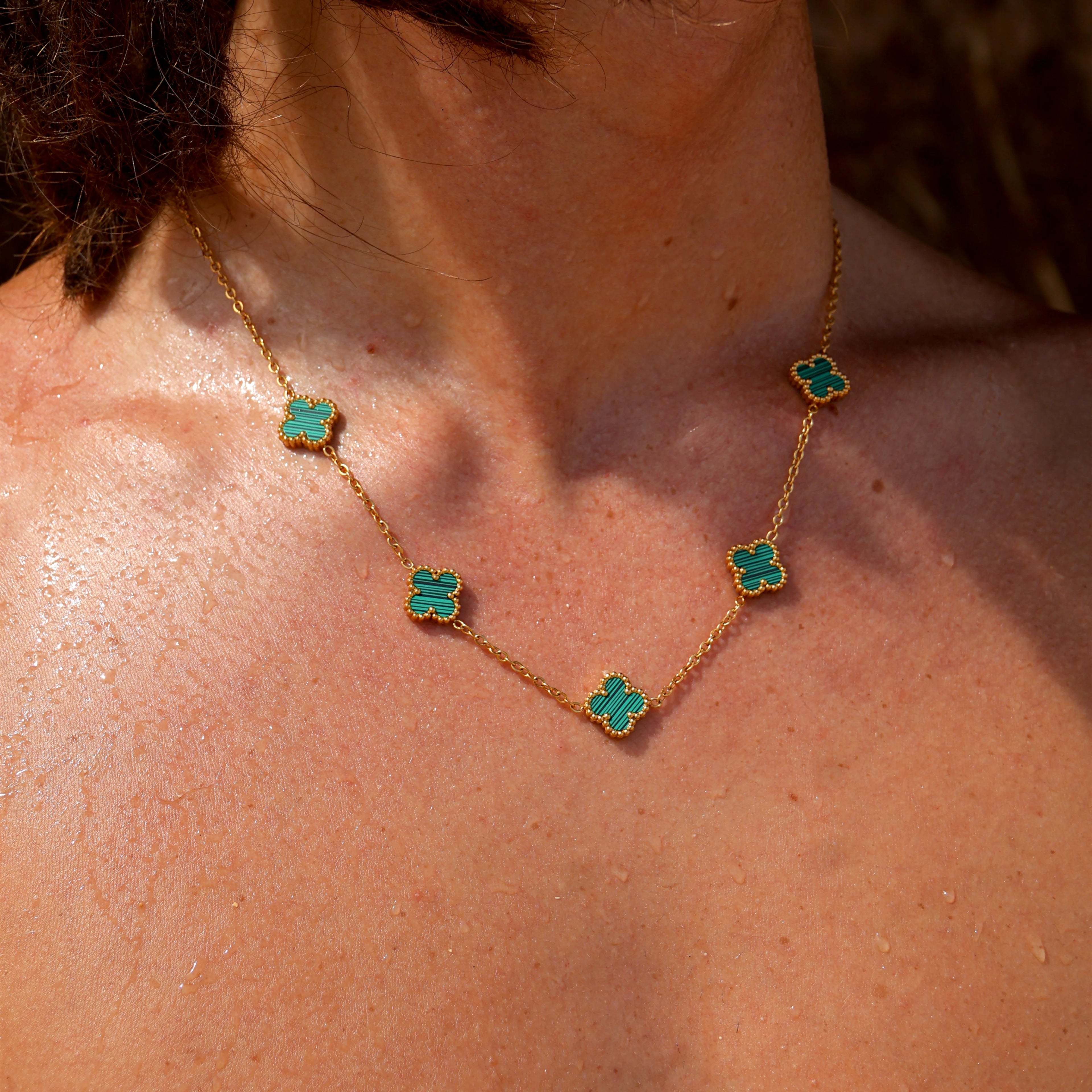 CLOVE CHAIN STRIPED GREEN