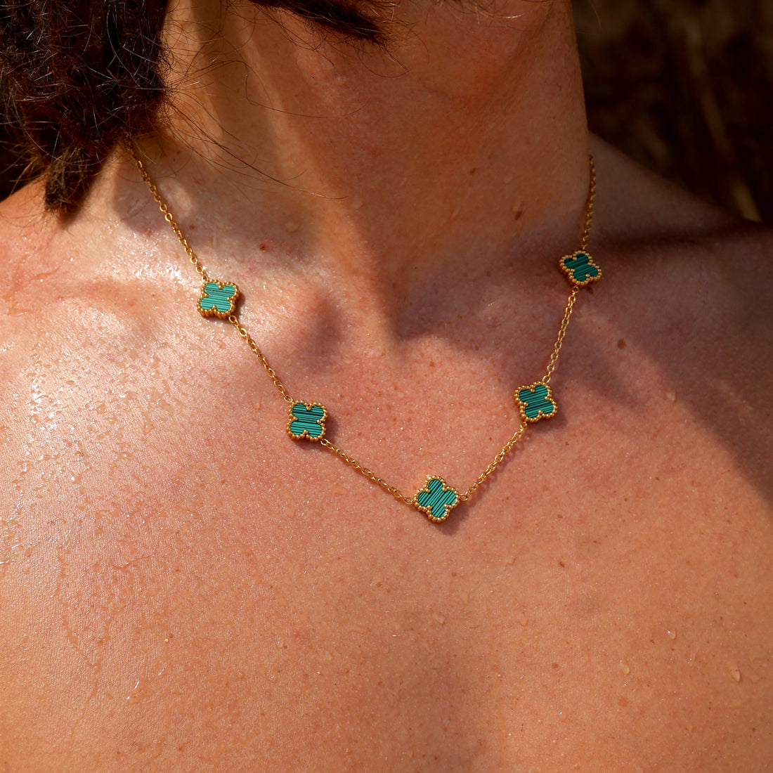 CLOVE CHAIN STRIPED GREEN