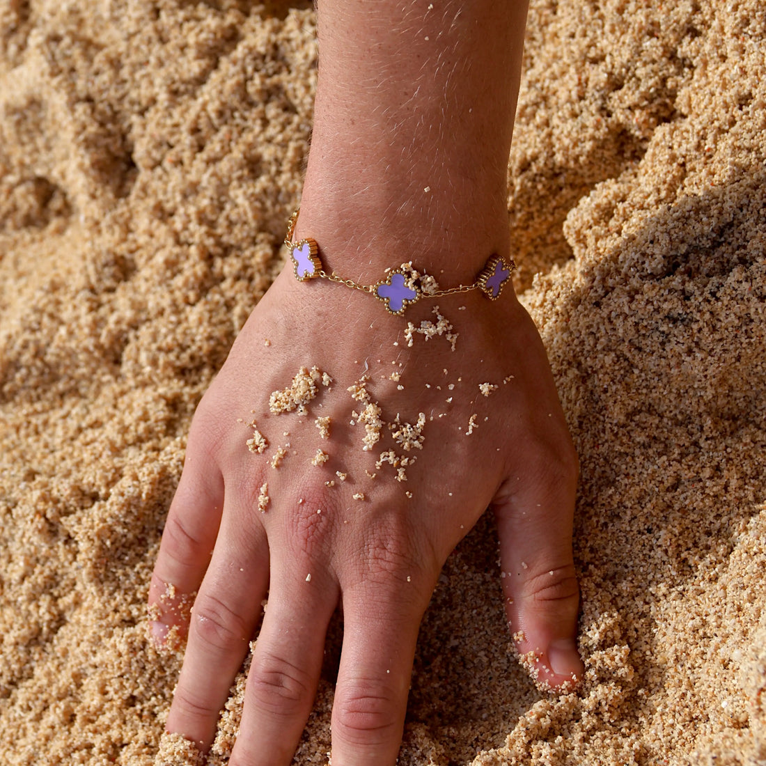 CLOVE BRACELET PURPLE SKØR