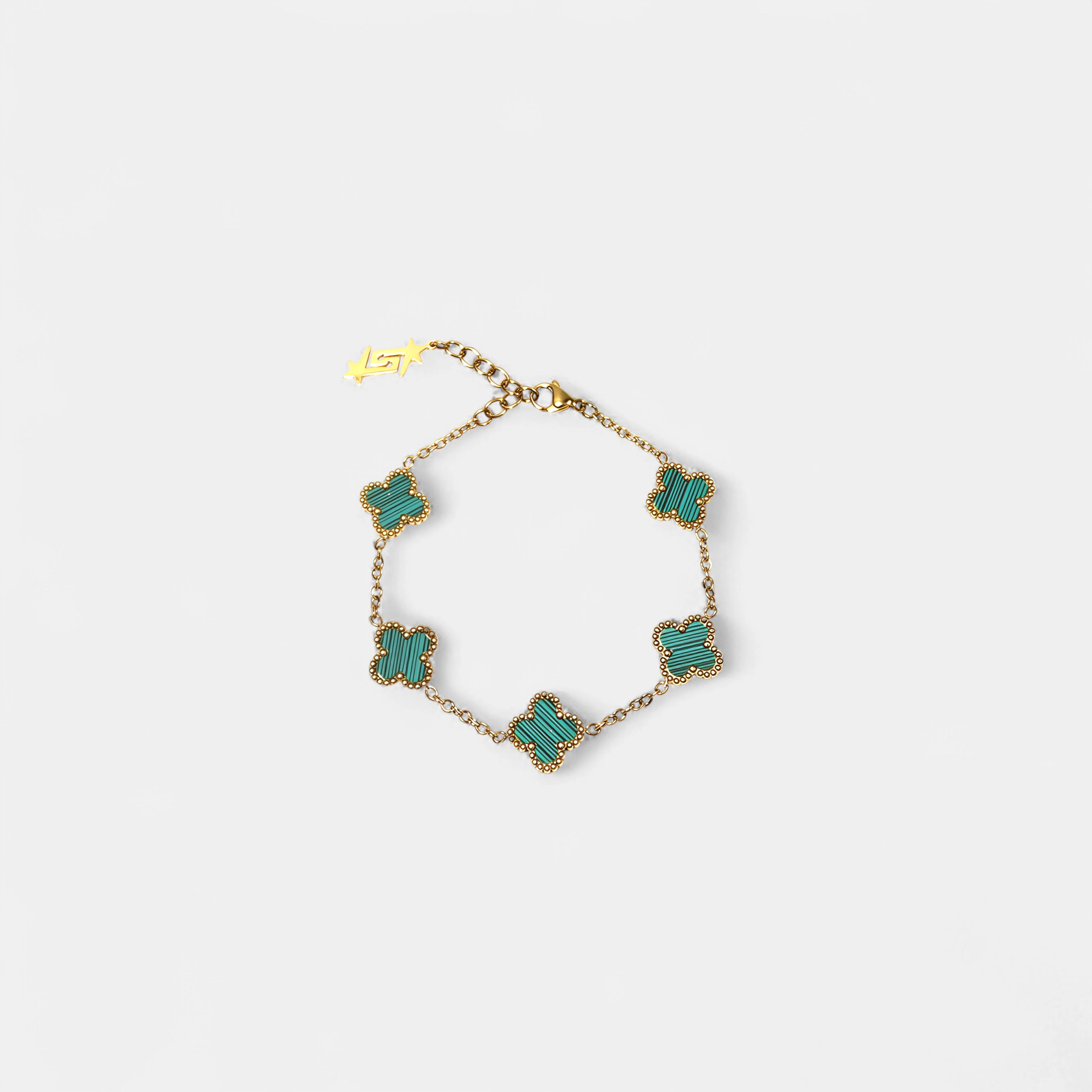 CLOVE BRACELET STRIPED GREEN