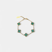 CLOVE BRACELET STRIPED GREEN