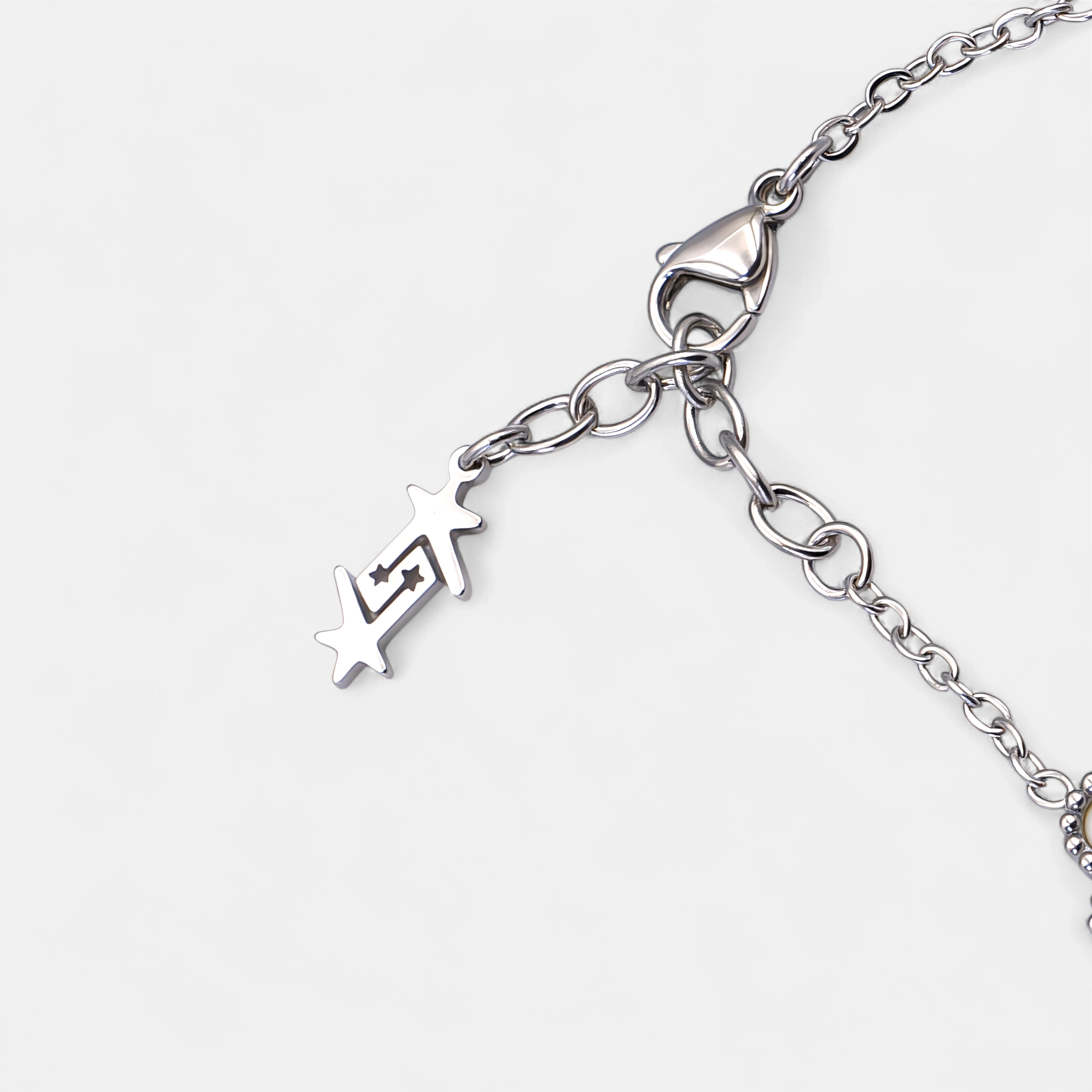 CLOVE BRACELET SILVER BLACK