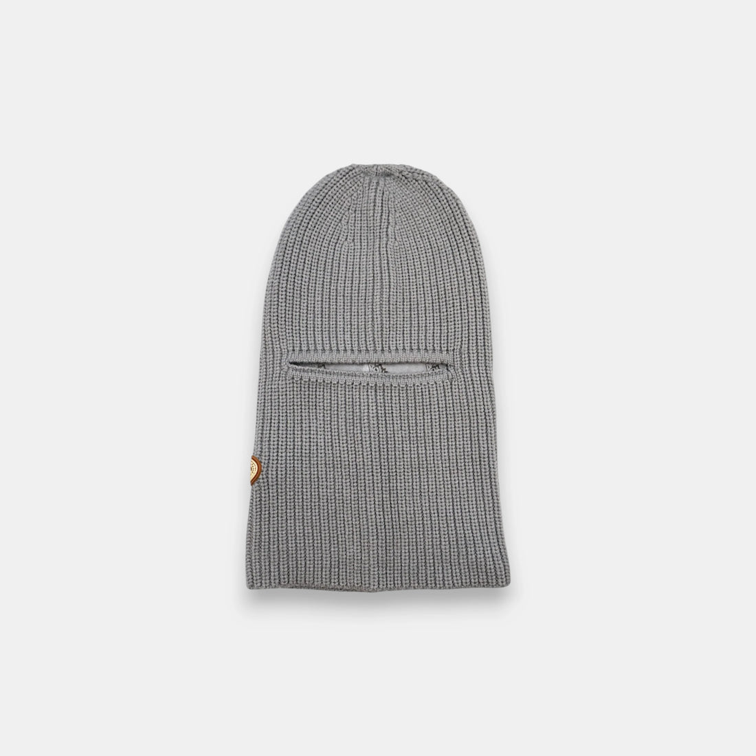 KNITTED BALACLAVA - GREY