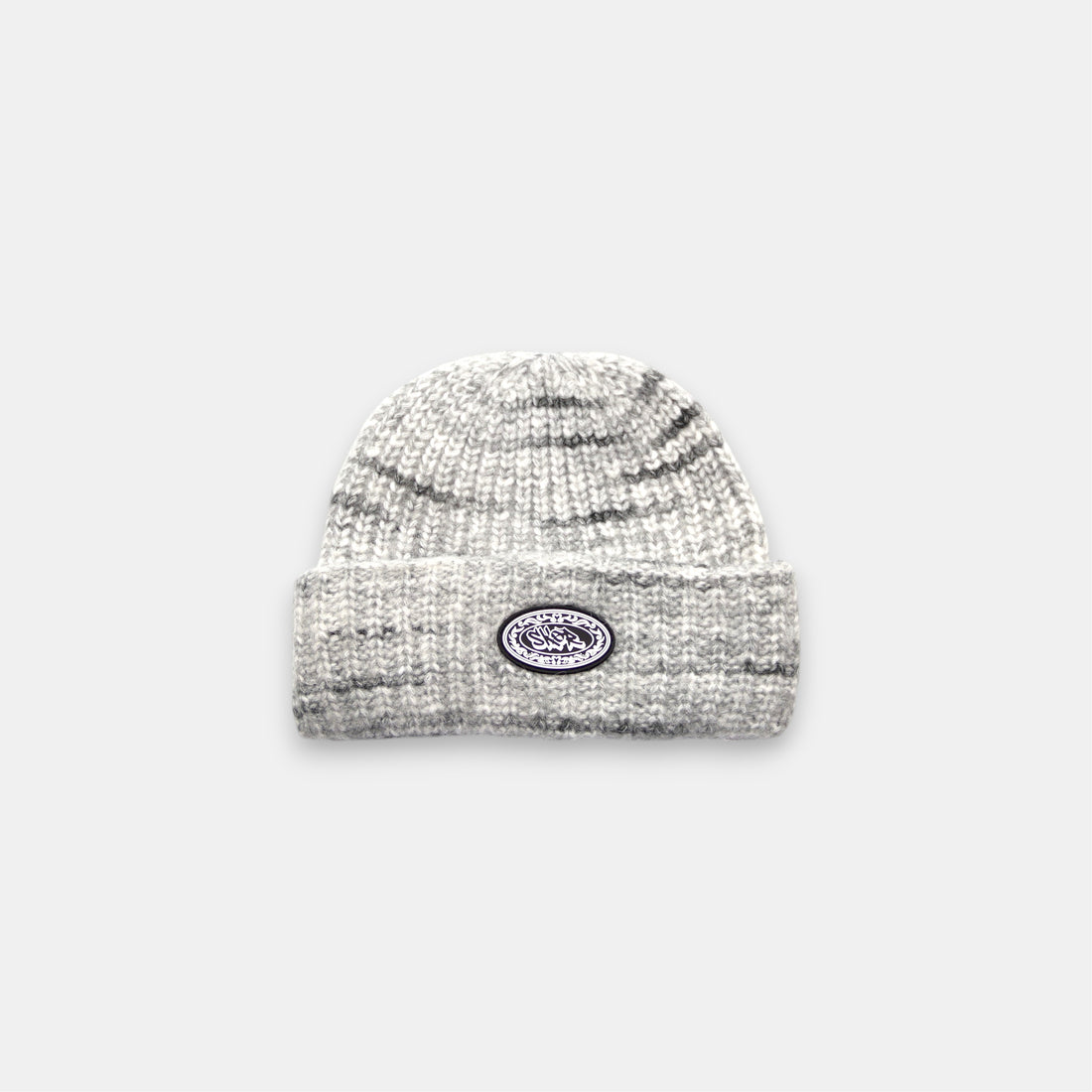 WHITE &amp; BLACK BEANIE