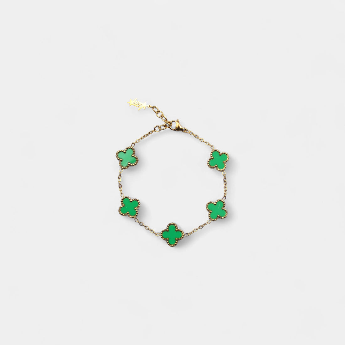 CLOVE BRACELET GREEN SKØR