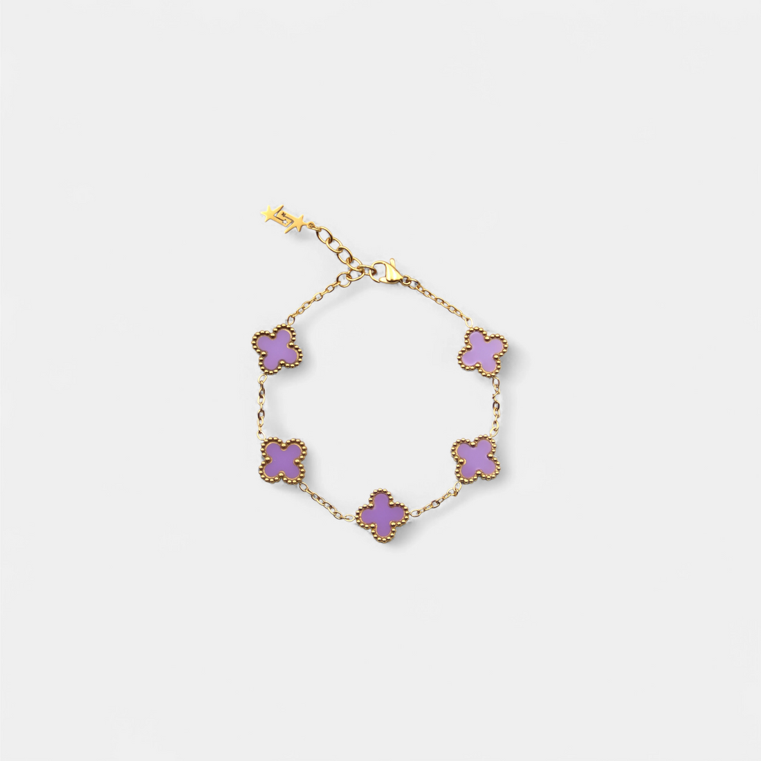 CLOVE BRACELET PURPLE SKØR