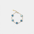 CLOVE BRACELET BLUE MARBLE