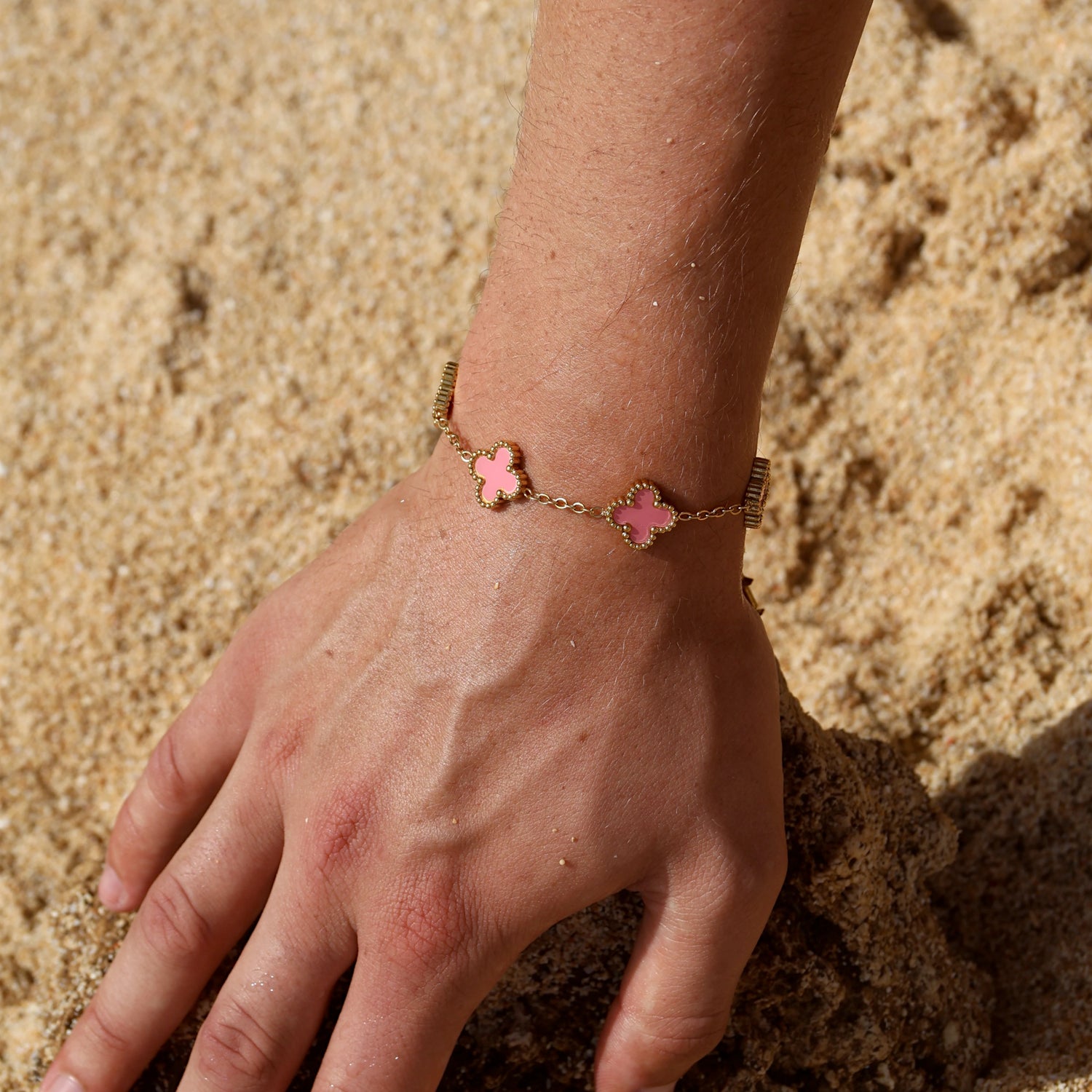 CLOVE BRACELET PINK