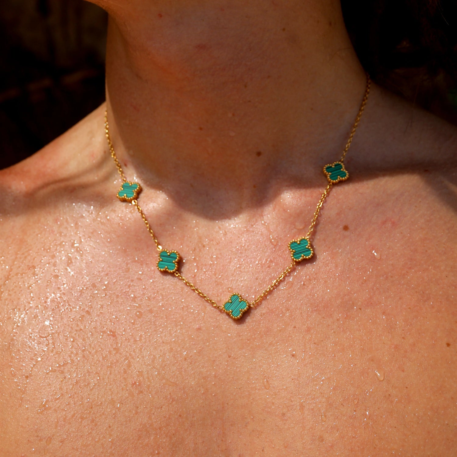 CLOVE CHAIN STRIPED GREEN