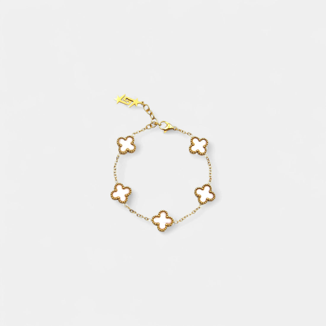CLOVE BRACELET WHITE SKØR