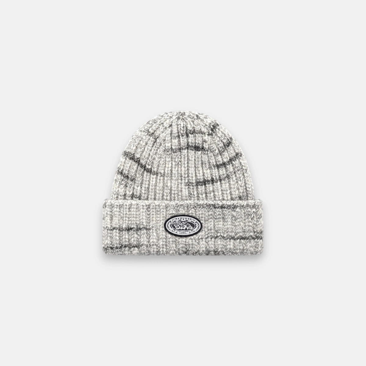 WHITE & BLACK BEANIE  SKØR