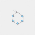 CLOVE BRACELET SILVER SKY BLUE