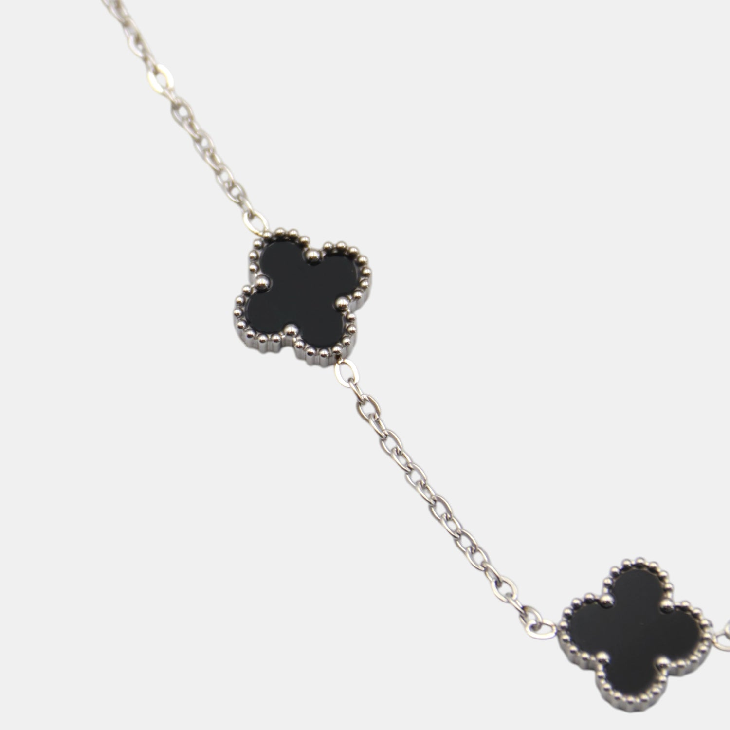 CLOVE CHAIN SILVER BLACK  SKØR