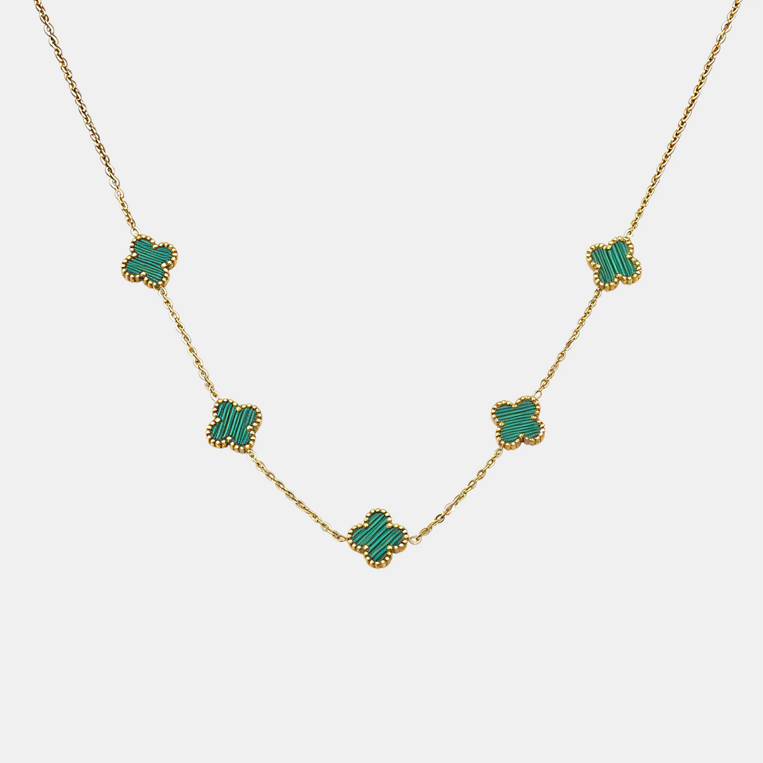 CLOVE CHAIN STRIPED GREEN SKØR