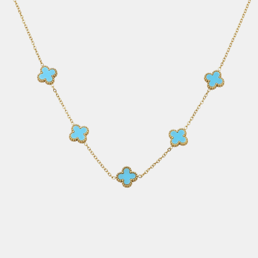 CLOVE CHAIN TURQUOISE SKØR