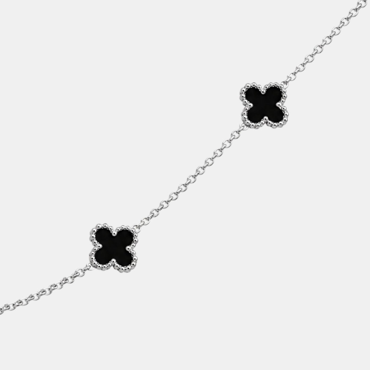 CLOVE CHAIN SILVER BLACK  SKØR