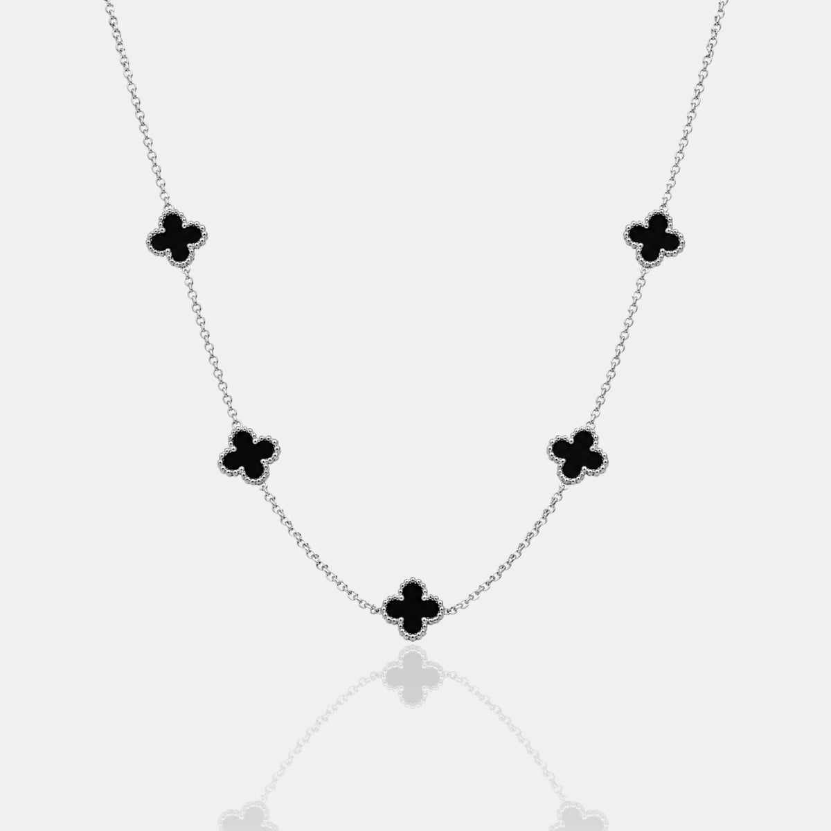 CLOVE CHAIN SILVER BLACK  SKØR